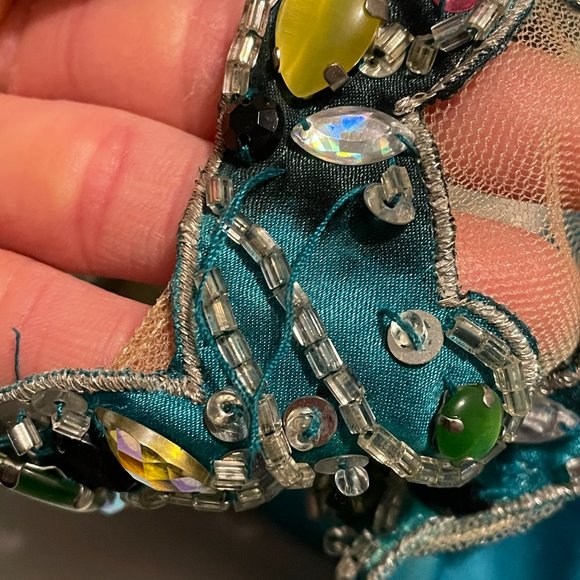 Tony Bowls Paris Satin Dress - Multi-Colored Abstract Print - 12 - Used - Picture 5 of 12